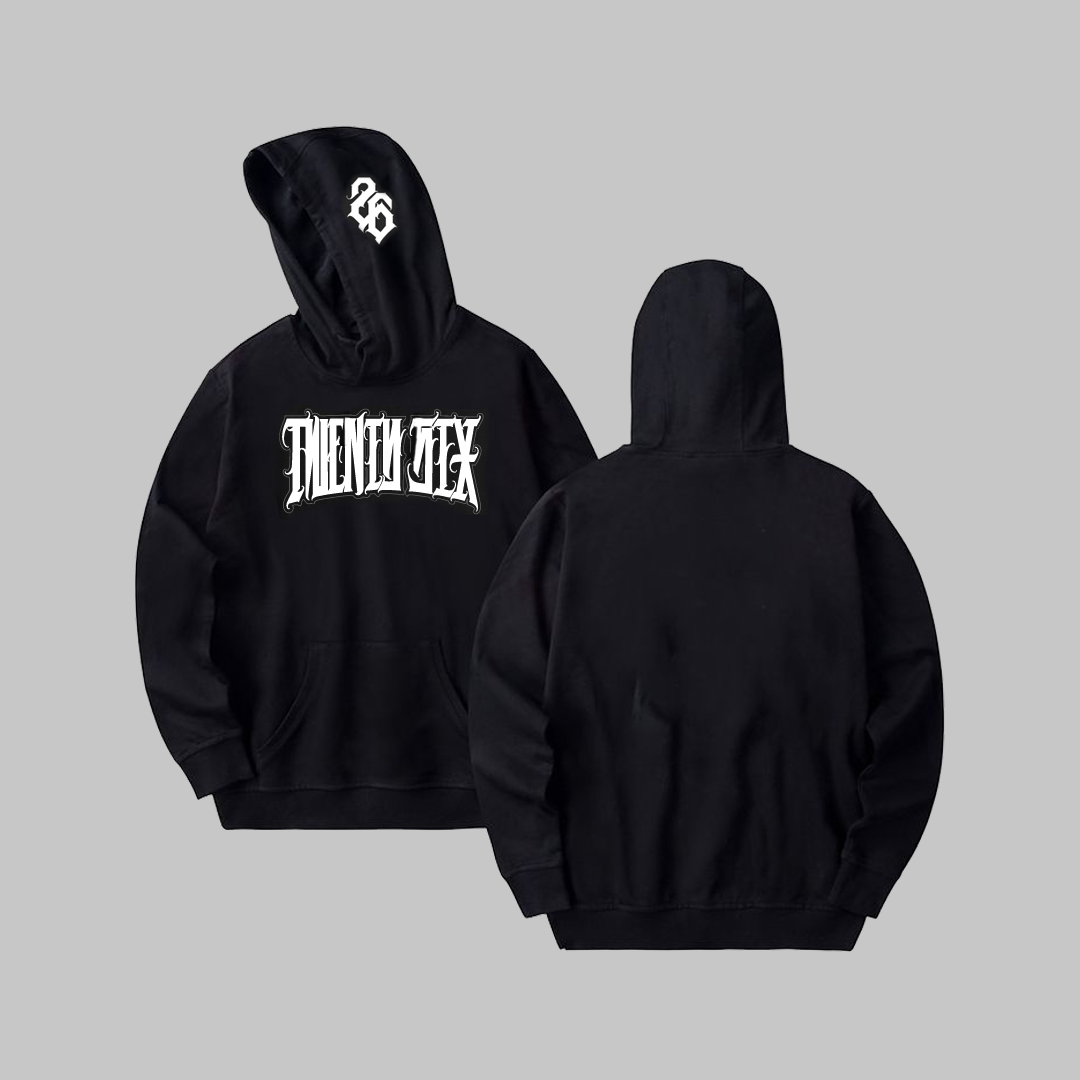 Twenty Six Font Hoodie